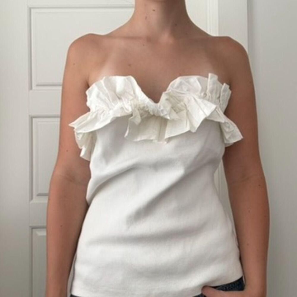 Maeve Women's White and Cream Bandeaus